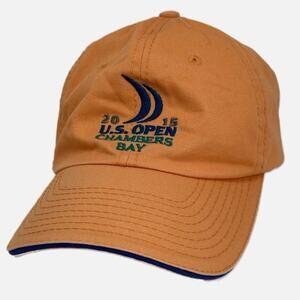U.S. Open 2015 Chambers Bay Baseball Cap Hat - ORANGE & BLUE